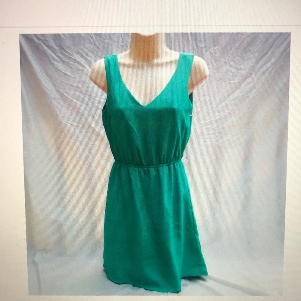 Tobi teal mini dress